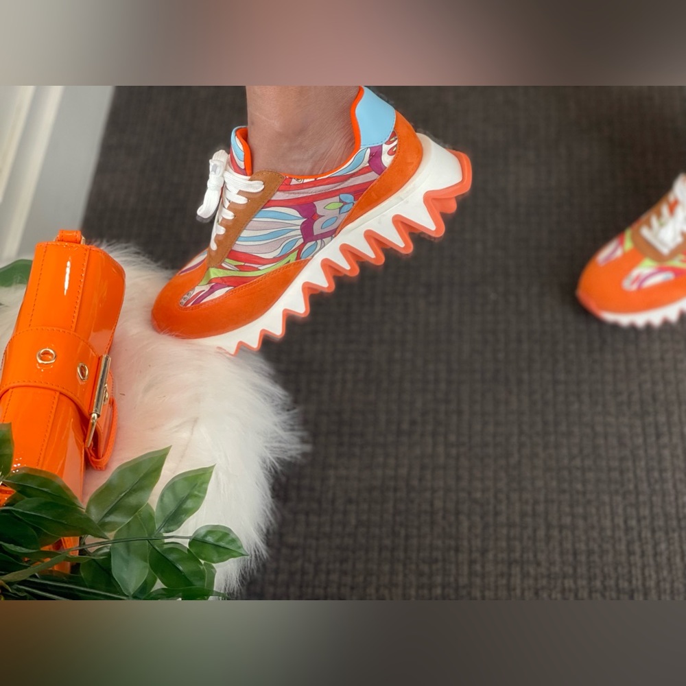 Alissa Orange Sneaker